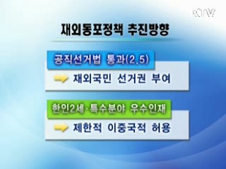 우수인력 '이중국적' 제한적 허용
