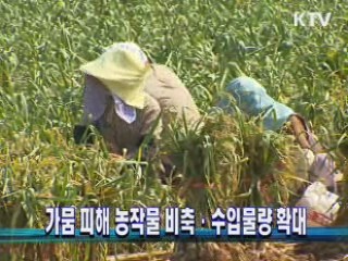 가뭄 피해 농작물 비축·수입물량 확대