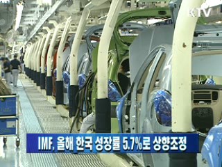 IMF, 올해 한국 성장률 5.7%로 상향조정