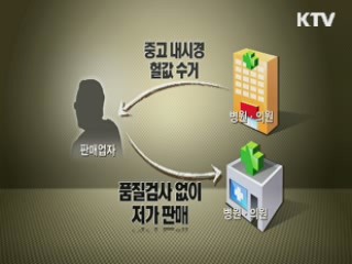 비위생적 중고 내시경 유통업자 적발