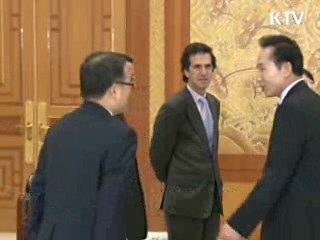 이 대통령, 콜롬비아 외교장관 접견