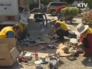 수해 온정의 손길 이어져···