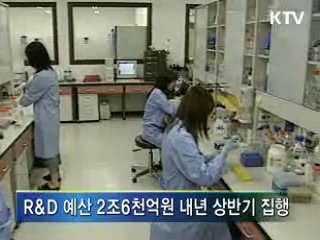 산업기술 R&D 예산 66% 조기 집행