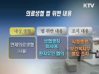 의료생협 8곳 불법행위 적발…엄중 제재