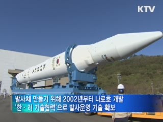 '1단 엔진-2단 고체모터-위성'으로 구성