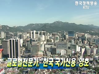 글로벌전문가, "한국 국가신용 '양호'"