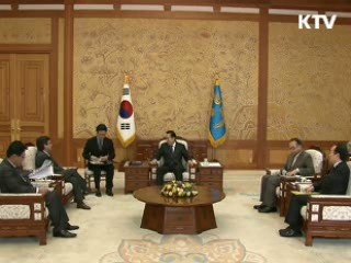 이 대통령, 미주개발은행 총재 접견