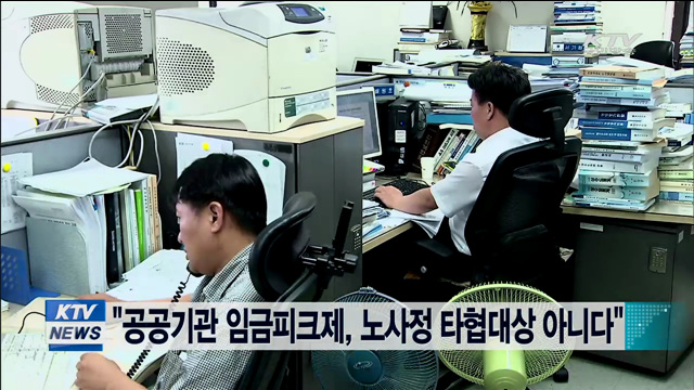 "공공기관 임금피크제, 노사정 타협대상 아니다"