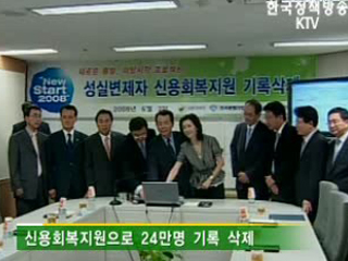 신용회복, 정부와 상의하세요