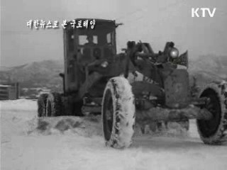 1969년 중부지방 함박눈 내리는 모습