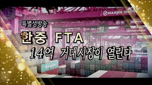 한중 FTA 13억 거대시장이 열린다