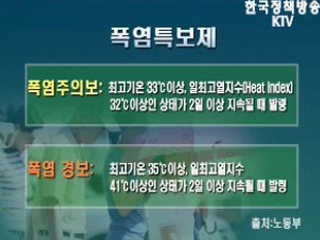 무더위에 근로자 건강 이렇게 챙기세요