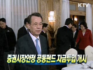 증권시장안정 공동펀드 자금투입 개시