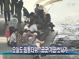 오늘도 찜통더위···곳곳 가끔 소나기