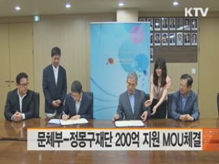 문체부-정몽구재단 200억 지원 MOU체결