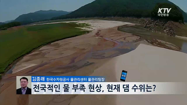 전국적인 물 부족 현상, 현재 댐 수위는?