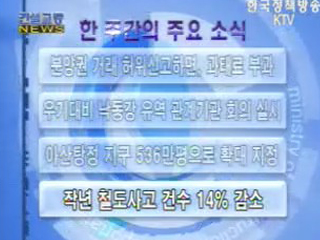 건설교통 NEWS VCR 단신