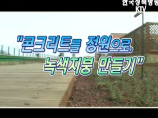 콘크리트를 정원으로 '녹색지붕'