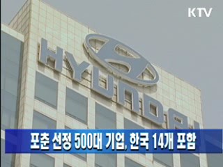 포춘 선정 500대 기업, 한국 14개 포함