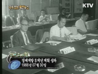경제개발 5개년 계획 성과(66')