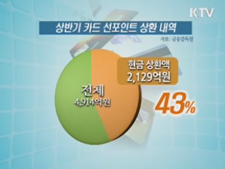 포인트 선지급 '허와 실'