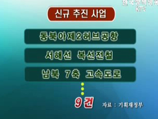 신규 착공 사업 위주로 선정