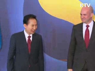 한·스웨덴 정상, 한·EU FTA 타결 선언
