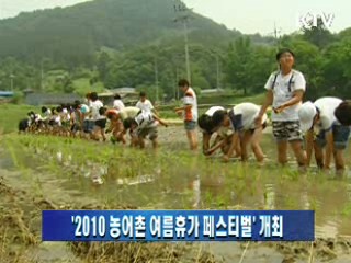 2010 농어촌 여름휴가 페스티벌 개최