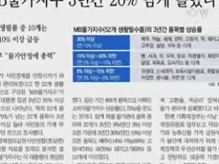 "MB물가지수, 소비자물가 상승률보다 낮다"