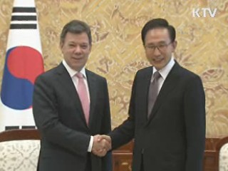 한-콜롬비아, '전략적 협력 동반자 관계' 구축