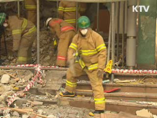 역삼동 리모델링 공사현장 붕괴…인부 1명 매몰