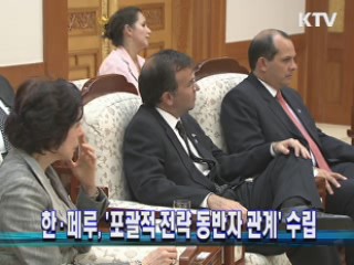 한·페루, '포괄적 전략 동반자 관계' 수립