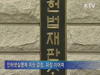 인터넷실명제 위헌···자율규제 강화