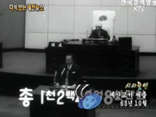 예산교서 제출('65)