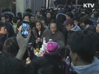 이 대통령, 동대문 새벽시장 민생탐방