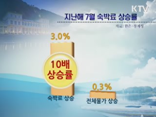 물가안정 위협하는 피서철 바가지요금