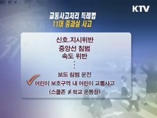 학교 내 교통사고도 형사처벌 받는다