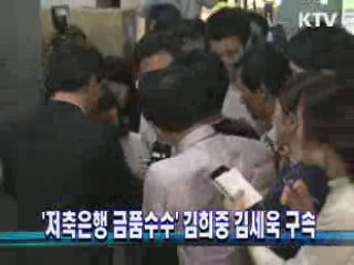 '저축은행 금품수수' 김희중 김세욱 구속