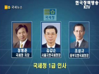 국세청 고위직 인사 발표