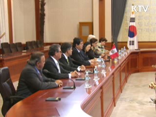 한·페루 정상, "FTA협상 빨리 종결"