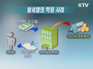 '탈세 학원' 긴급 세무조사 착수