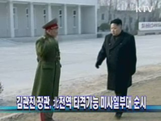 김관진 장관, 北전역 타격가능 미사일부대 순시
