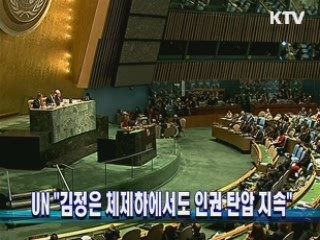 UN "김정은 체제하에서도 인권 탄압 지속"