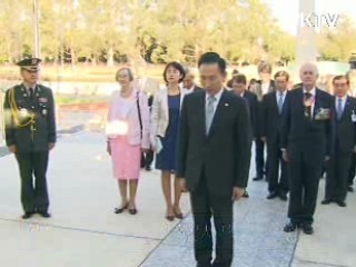 이 대통령, 한국전 참전기념비 참배