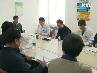 이 대통령, 신종플루 '거점병원' 방문