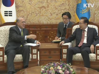 이 대통령, OECD 사무총장 접견…G20 논의