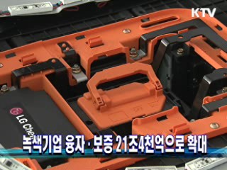 녹색기업 융자·보증 21조4천억으로 확대 