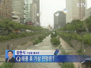 태풍 '카눈' 서해안 북상···수도권 상륙할 듯
