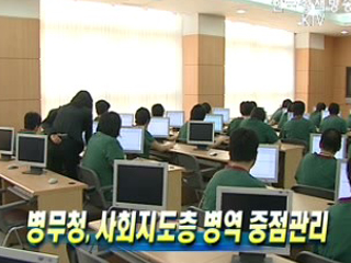 병무청, 사회지도층 병역 중점관리