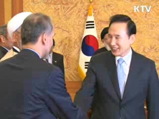 이 대통령, 샤류디 이란 사법부 수장 접견